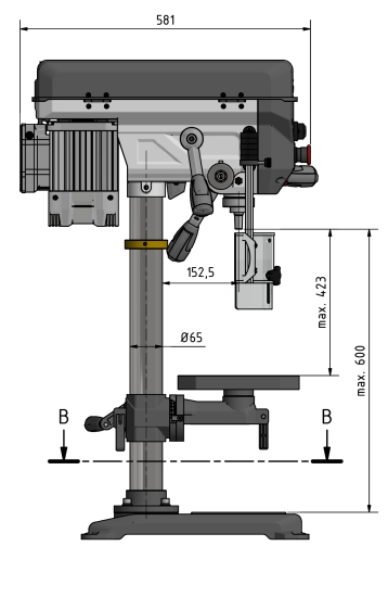 Optimum OPTIdrill DQ 20V Tischbohrmaschine