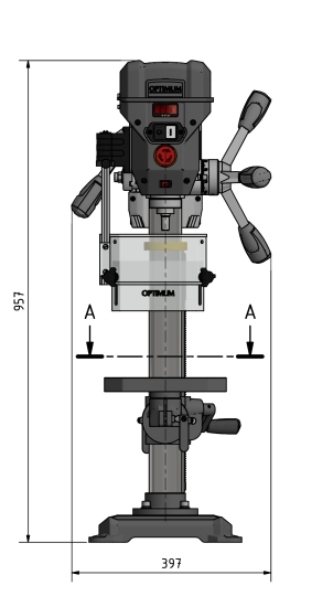 Optimum OPTIdrill DQ 20V Tischbohrmaschine