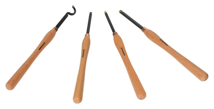 Holzmann H4TLGXL Drechseleisenset mit HM Schneidplatte