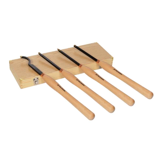 Holzmann H-H4TLGM Drechseleisenset mit HM Schneidplatte