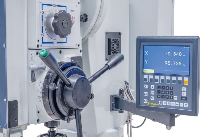 Bernardo Getriebe-Säulenbohrmaschine GB 55 SK NC Vario mit Kreuztisch