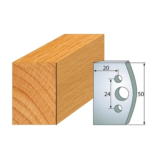 Profilmesser Abweiser-Paar 50x4 mm (2 Stk.)
