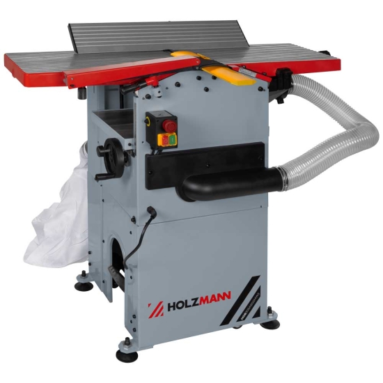 Holzmann HOB305ABSSMW2_230V Abricht-Dickenhobelmaschine mit integrierter Absauganlage und Spiralmesserwelle