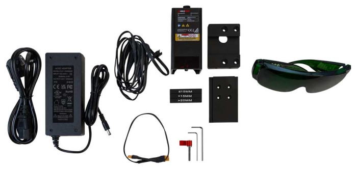 CTF45PLASER20W Lasermodul 20W für CNC Tischfräsmaschine