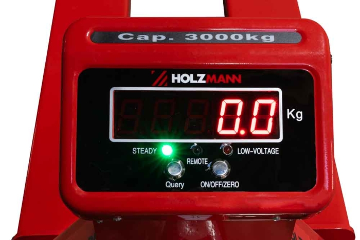 Holzmann HUB30KG Hubwagen mit Wiegeeinrichtung