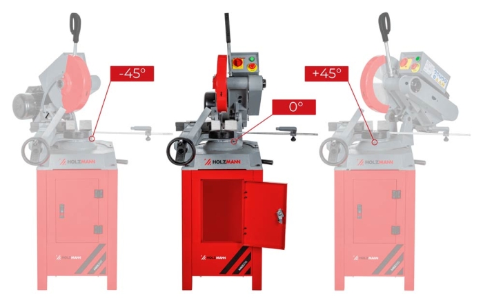 Holzmann MKS300_400V Metallkreissäge mit Untergestell