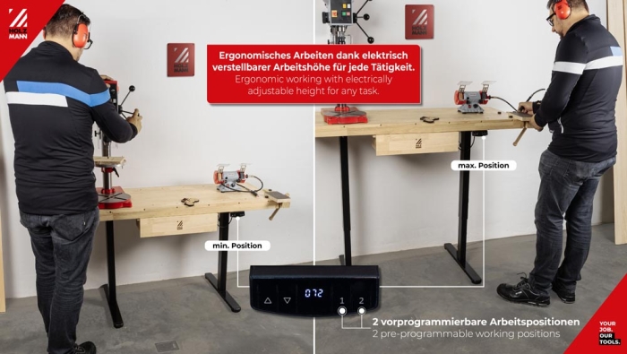 Holzmann WB150ELIFT_230V Hobelbank elektrisch höhenverstellbar