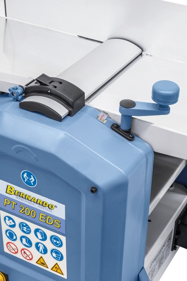 Bernardo PT 200 EDS / 230 V Abricht- und Dickenhobelmaschine mit Spiralmesserhobelwelle und integrierten Absaugung