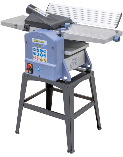 Bernardo PT 250 S mit Untergestell / 230 V Abricht- und Dickenhobelmaschine mit Spiralmesserhobelwelle