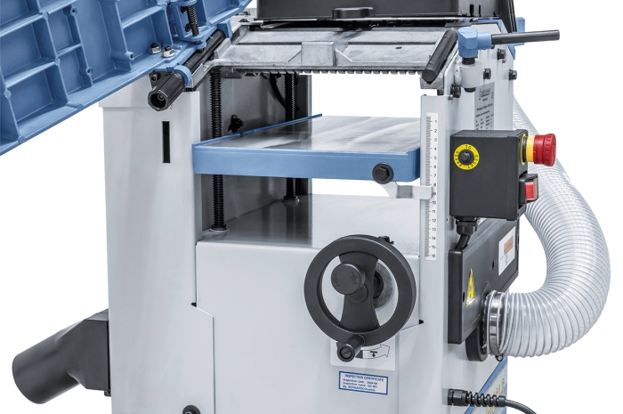 Bernardo PT 260 S / 230 V Abricht- und Dickenhobelmaschine mit Absaugung und Spiralmesserhobelwelle