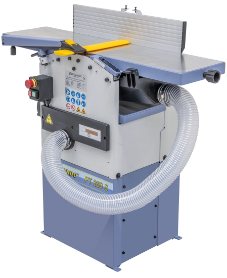Bernardo PT 260 S / 230 V Abricht- und Dickenhobelmaschine mit Absaugung und Spiralmesserhobelwelle