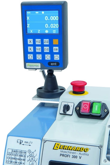 Bernardo Profi 300 V / 230 V Tischdrehmaschine inkl. 2-Achs Digitalanzeige DT 40