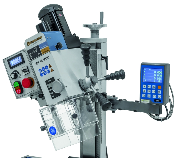 Bernardo Bohr- und Fräsmaschine BF 18 BDC inkl. 3-Achs Digitalanzeige DT 40