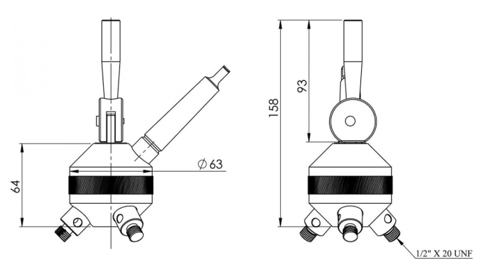 Bernardo Revolverkopf MK 2 mit 3 Stationen Spannmittel für Werkzeuge