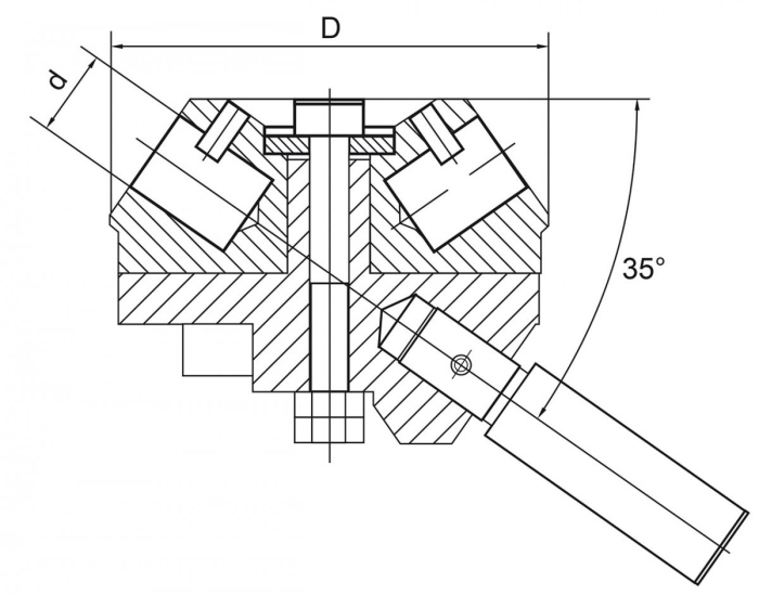 Bernardo Revolverkopf MK 4 mit 6 Stationen Spannmittel für Werkzeuge