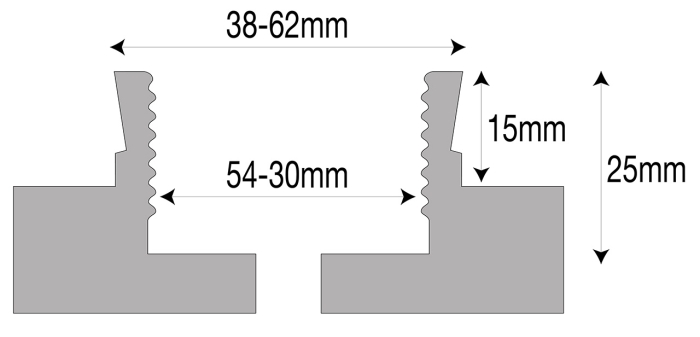 Bernardo Schwalbenschwanzbacken Typ B (Schwalbenschwanz außen, geriffelt innen) f. Spannfutter M 70