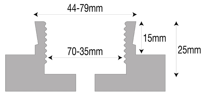 Bernardo Schwalbenschwanzbacken Typ B (Schwalbenschwanz außen, geriffelt innen) f. Spannfutter M 95