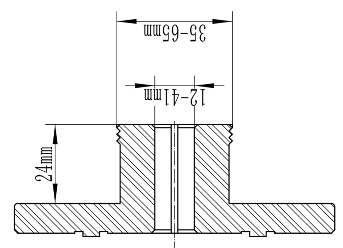 Bernardo Spannzange 25 mm f. Spannfutter M 115