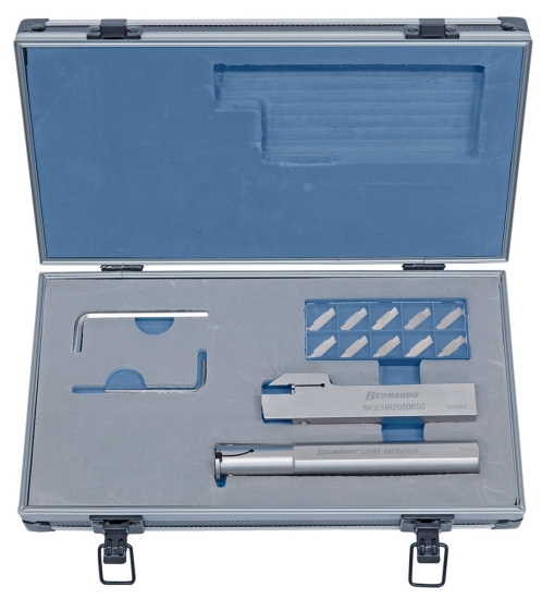 Bernardo Drehmeißelsatz zum Einstechen (innen / außen), mit HM-Wendeplatten, 20 mm, 2-tlg.