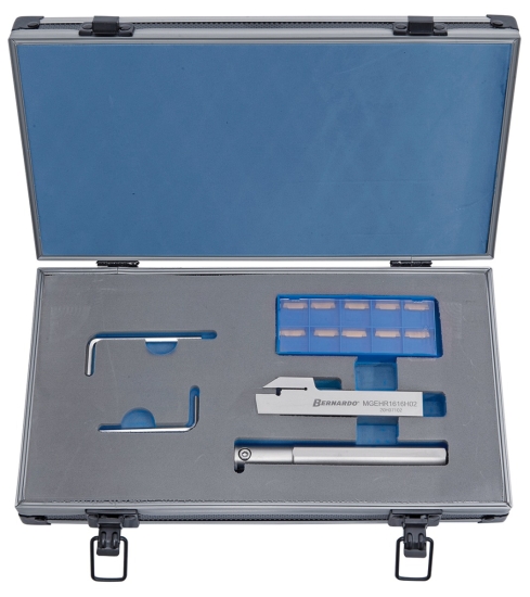 Bernardo Drehmeißelsatz zum Einstechen (innen / außen), mit HM-Wendeplatten, 16 mm, 2-tlg.