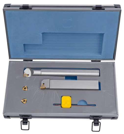 Bernardo Drehmeißelsatz für Innen- und Außengewinde, mit HM-Wendeplatten, 25 mm, 2-tlg.