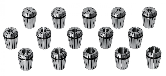 Bernardo Spannzangenset ER 25, 15-tlg. Spannmittel für Werkzeuge