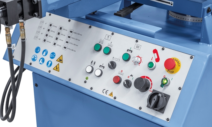 Bernardo Halbautomatische Doppelgehrungsbandsäge MBS 600 DGA-V / 400 V