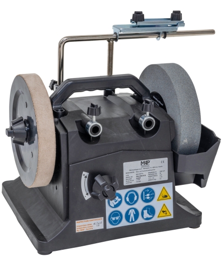 Nass- und Trockenschleifmaschine WDG 200 Pro rückseite links