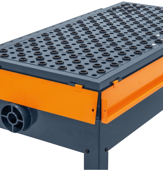 Absaugtisch DT 1250 rahmen abgeklappt