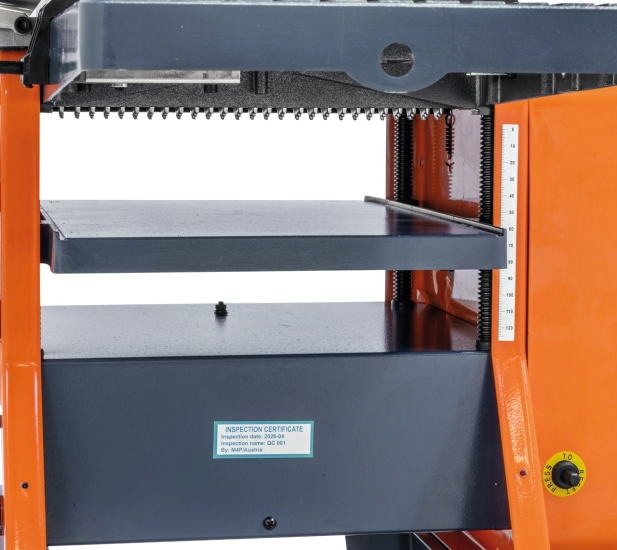 Abricht- und Dickenhobelmaschine FS 250 S mit Untergestell / 230 V führung dickentisch