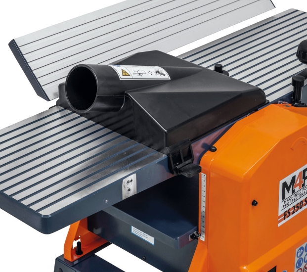 Abricht- und Dickenhobelmaschine FS 250 S mit Untergestell / 230 V absaughaube