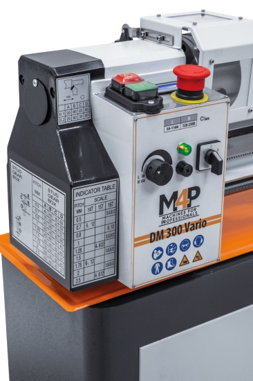Tischdrehmaschine DM 300 Vario getriebekopf links