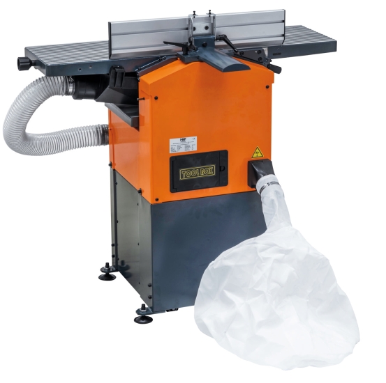 Abricht- und Dickenhobelmaschine FS 305 DS mit Absaugung / 400 V rückseite links