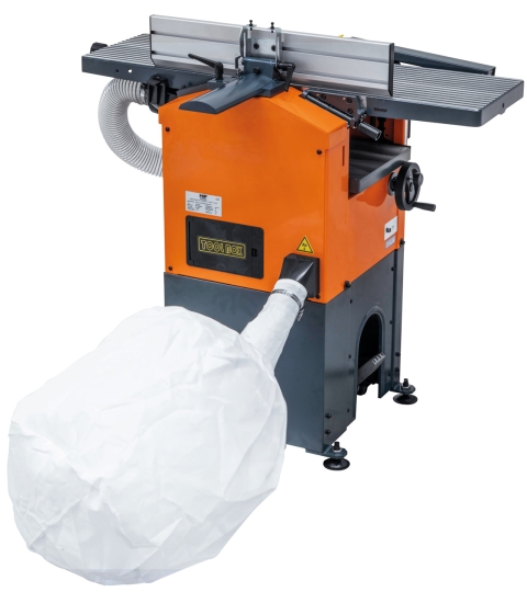 Abricht- und Dickenhobelmaschine FS 305 DS mit Absaugung / 230 V rückseite rechts