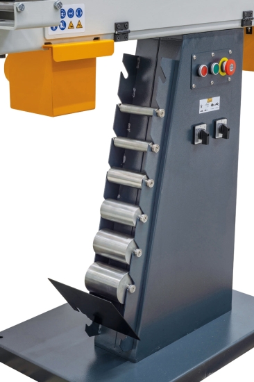 Kombinierte Band- und Rohrschleifmaschine RPS 100 x 2000 Duo rollenhalterung