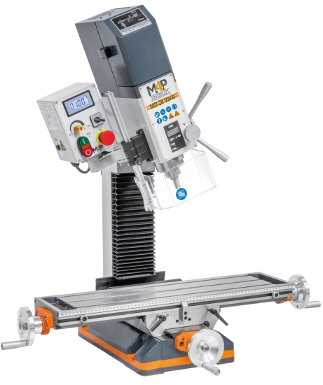 Bohr- und Fräsmaschine MD 28 Vario links kopf geschwenkt