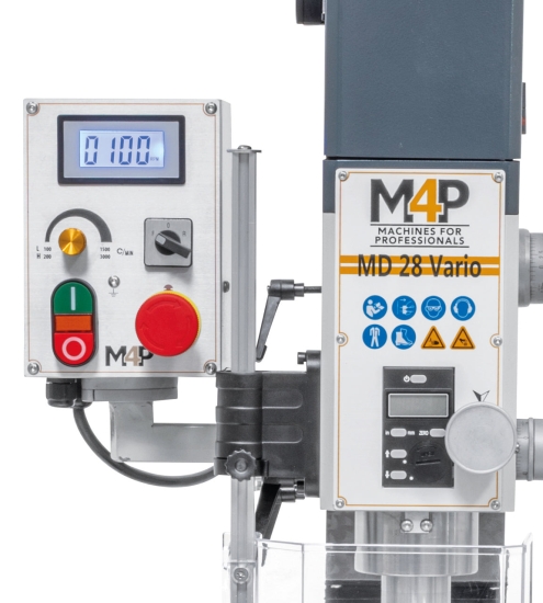 Bohr- und Fräsmaschine MD 28 Vario digitalanzeigen