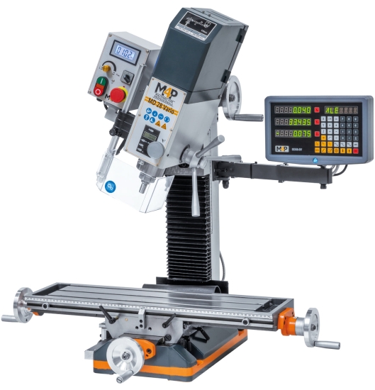 Bohr- und Fräsmaschine MD 28 Vario-D rechts kopf geschwenkt