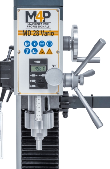 Bohr- und Fräsmaschine MD 28 Vario-D pinolenhubanzeige
