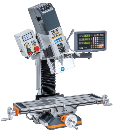 Bohr- und Fräsmaschine MD 28 Vario-D links kopf geschwenkt