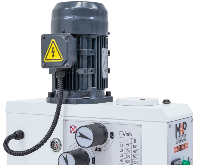 Getriebe-Säulenbohrmaschine SGH 28 / 400 V motor