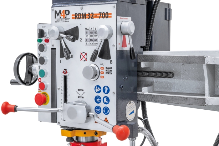 Radialbohrmaschine RDM 32 - 700 / 400 V bohrkopf rechts
