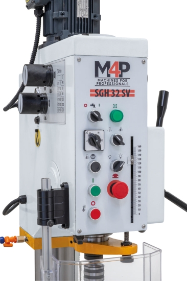 Getriebe-Säulenbohrmaschine SGH 32 SV / 400 V bedienelemente