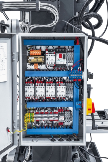 Bohr- und Fräsmaschine inkl. Guss-Untergestell MD 50 HS schaltkasten