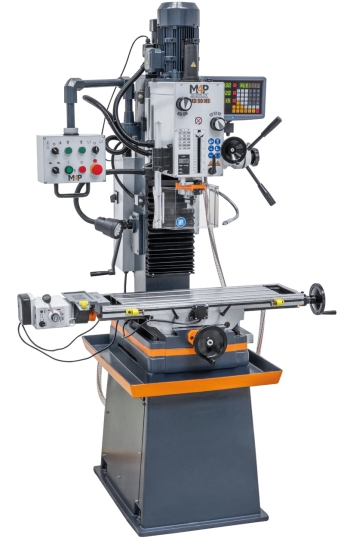 Bohr- und Fräsmaschine inkl. Guss-Untergestell MD 50 HS links