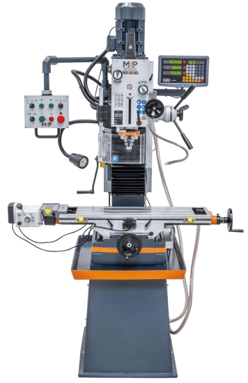 Bohr- und Fräsmaschine inkl. Guss-Untergestell MD 50 HS frontal