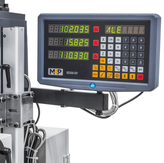 Bohr- und Fräsmaschine inkl. Guss-Untergestell MD 50 PF digitalanzeige