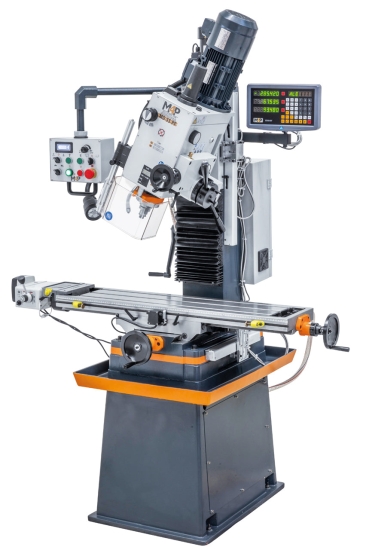 Bohr- und Fräsmaschine inkl. Guss-Untergestell MD 55 PF rechts kopf geschwenkt 2