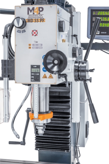 Bohr- und Fräsmaschine inkl. Guss-Untergestell MD 55 PF pinole
