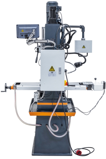 Bohr- und Fräsmaschine inkl. Guss-Untergestell MD 55 PF frontal rückseite